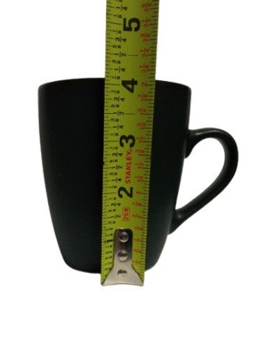 Gibson SOHO LOUNGE ROUND BURGUNDY 4-Mugs 12 oz Burgundy Inside Black Outside
