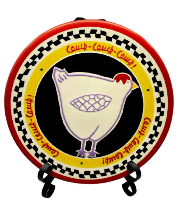BECKY DENNY Rooster Dinner Plate/Platter Dinnerware Collection
