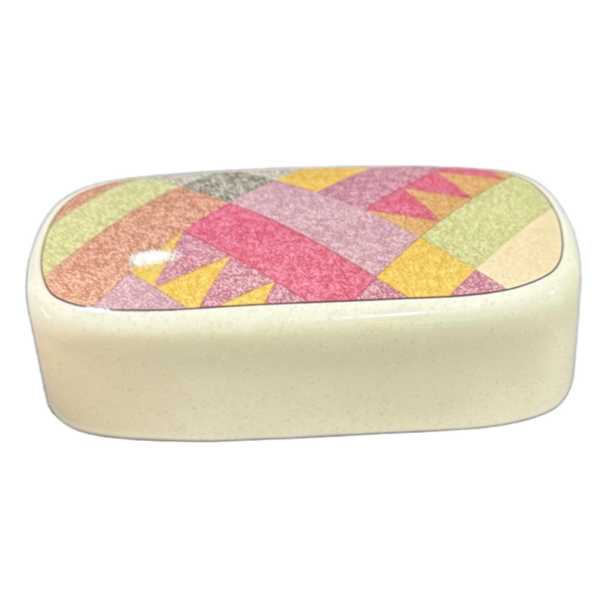 Studio Nova Y2216 Butter Dish Set Colorful Palm Desert by Nancy Green