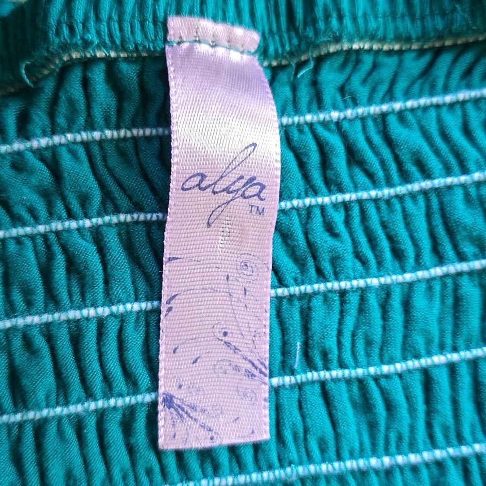 Alya Stunning Teal Carefree Summer Strapless Mini Dress Size S