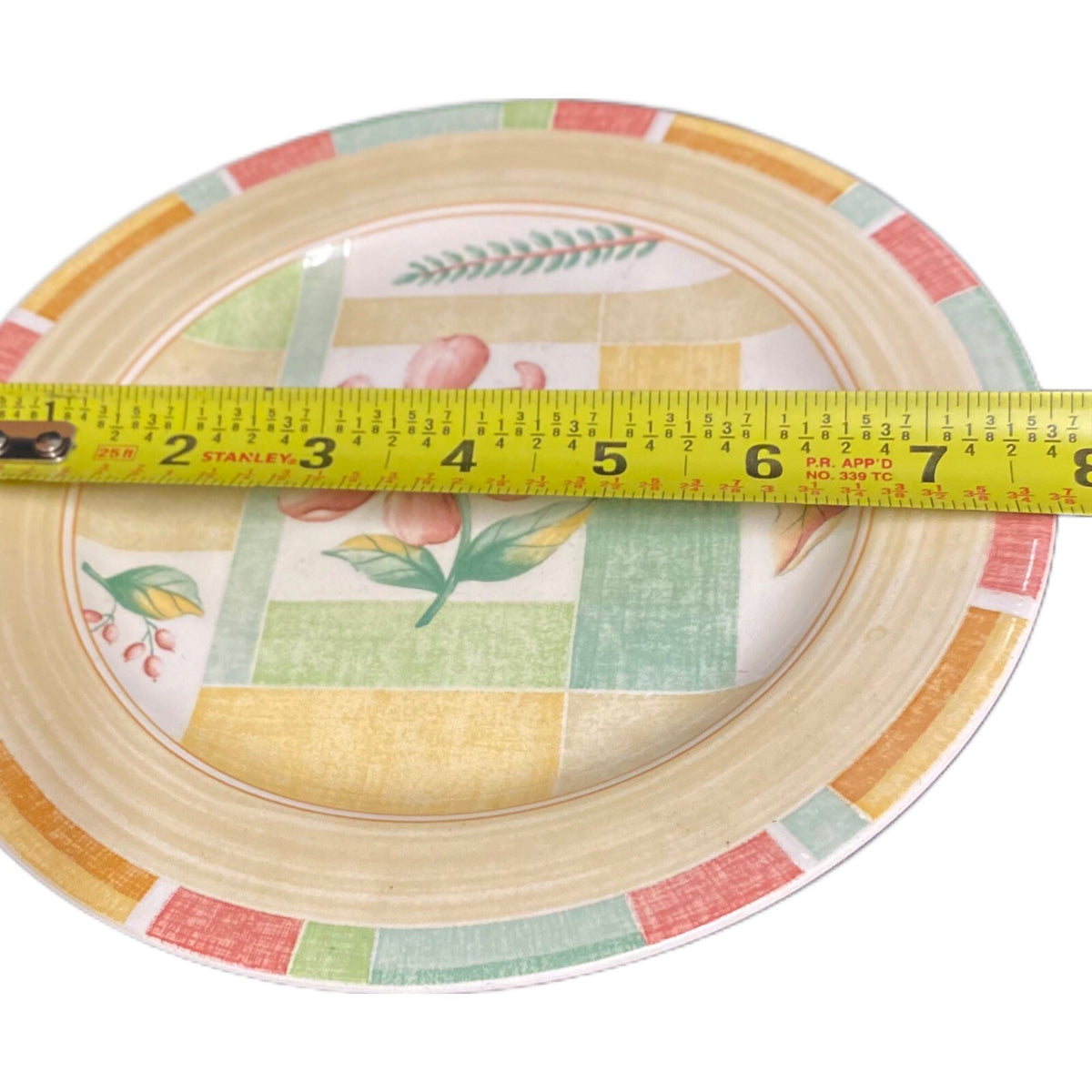 Sango GARDEN CAFE 4-Salad Plates Designed By ERICA FRIEDMAN # 3048 Ceramic Dish