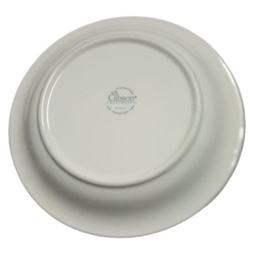 Gibson Designs PRIMROSE 4-Salad Plates 7 ½”D Ceramic Dessert Blue Green Band