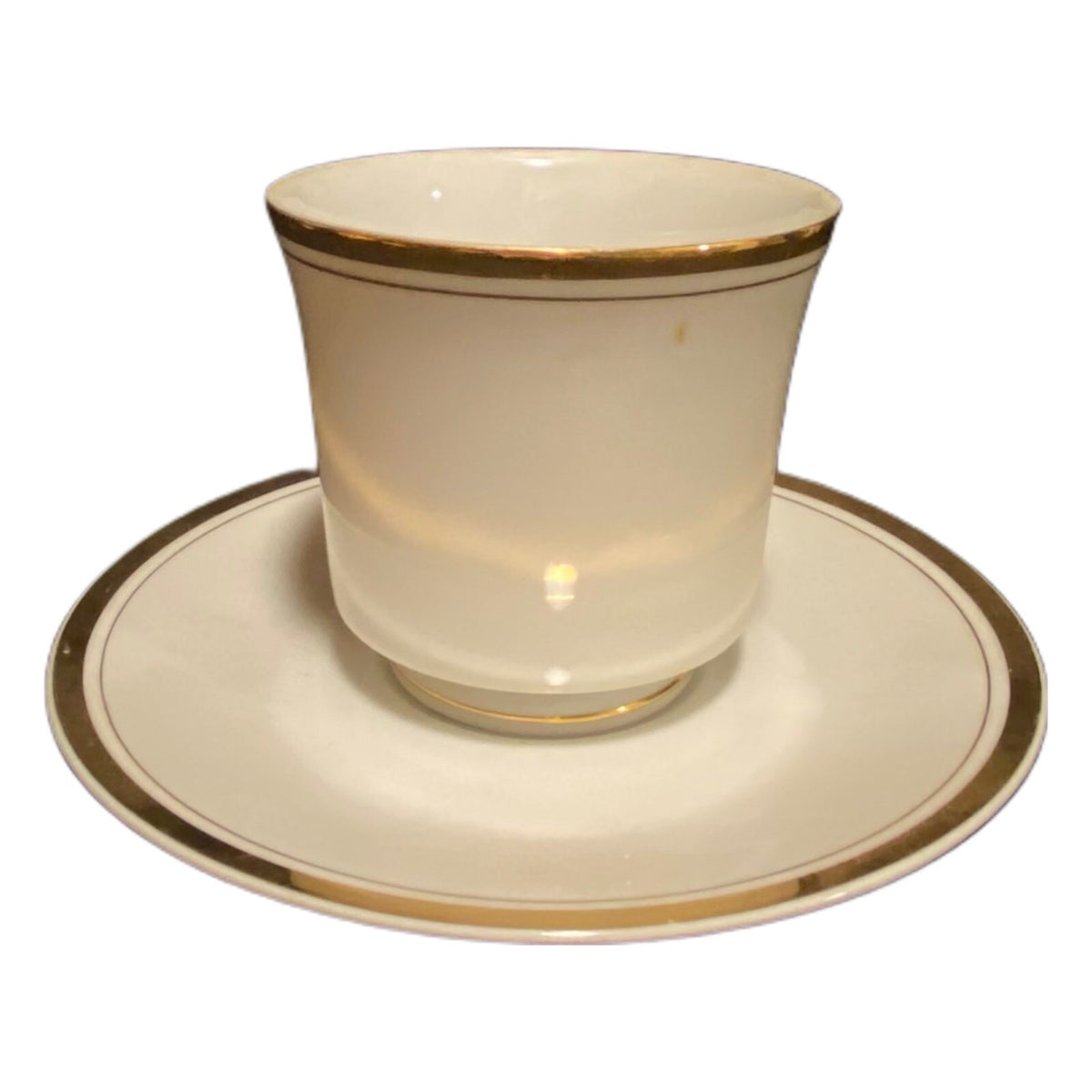 Vintage Sheffield REGENCY GOLD 7-Cups & 7 Saucers Fine Porcelain Japan 1985