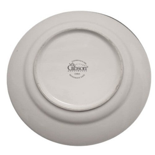 Gibson Designs SPRING MONARK 4-Rim Soup Bowls 8 1/2" D Butterfly Plant Panels