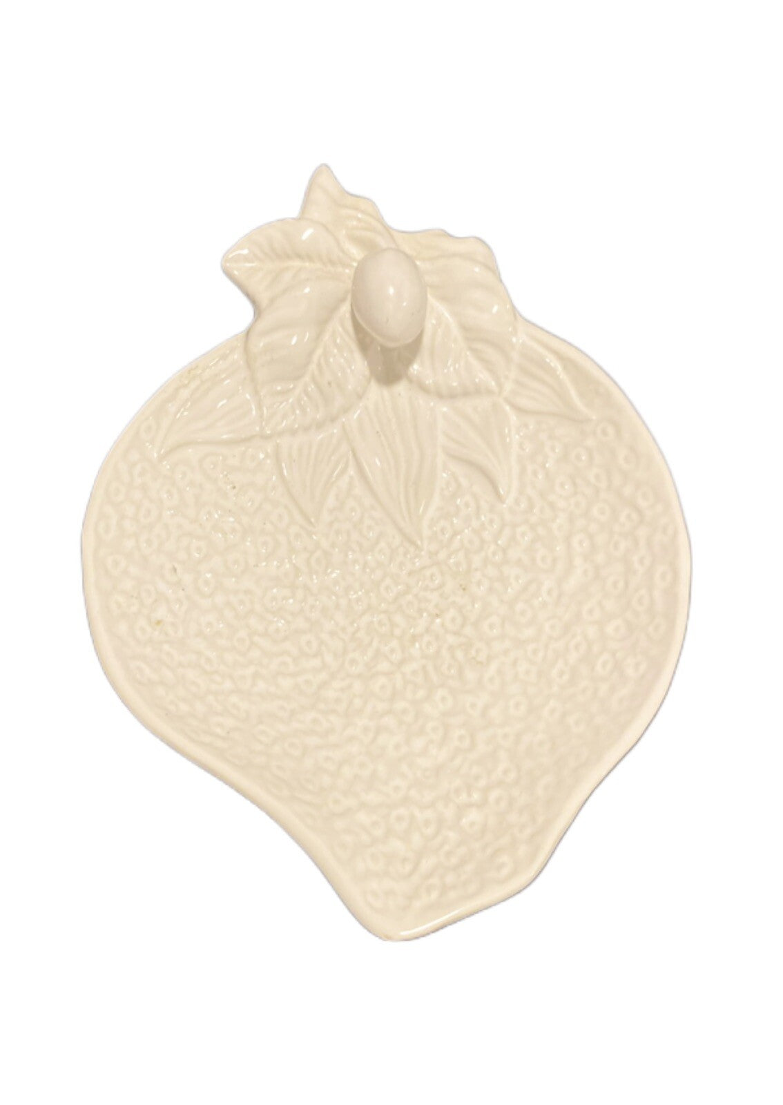 BORDALLO PINHEIRO Portugal Dish White Strawberry Shaped Olive Candy Chocolate