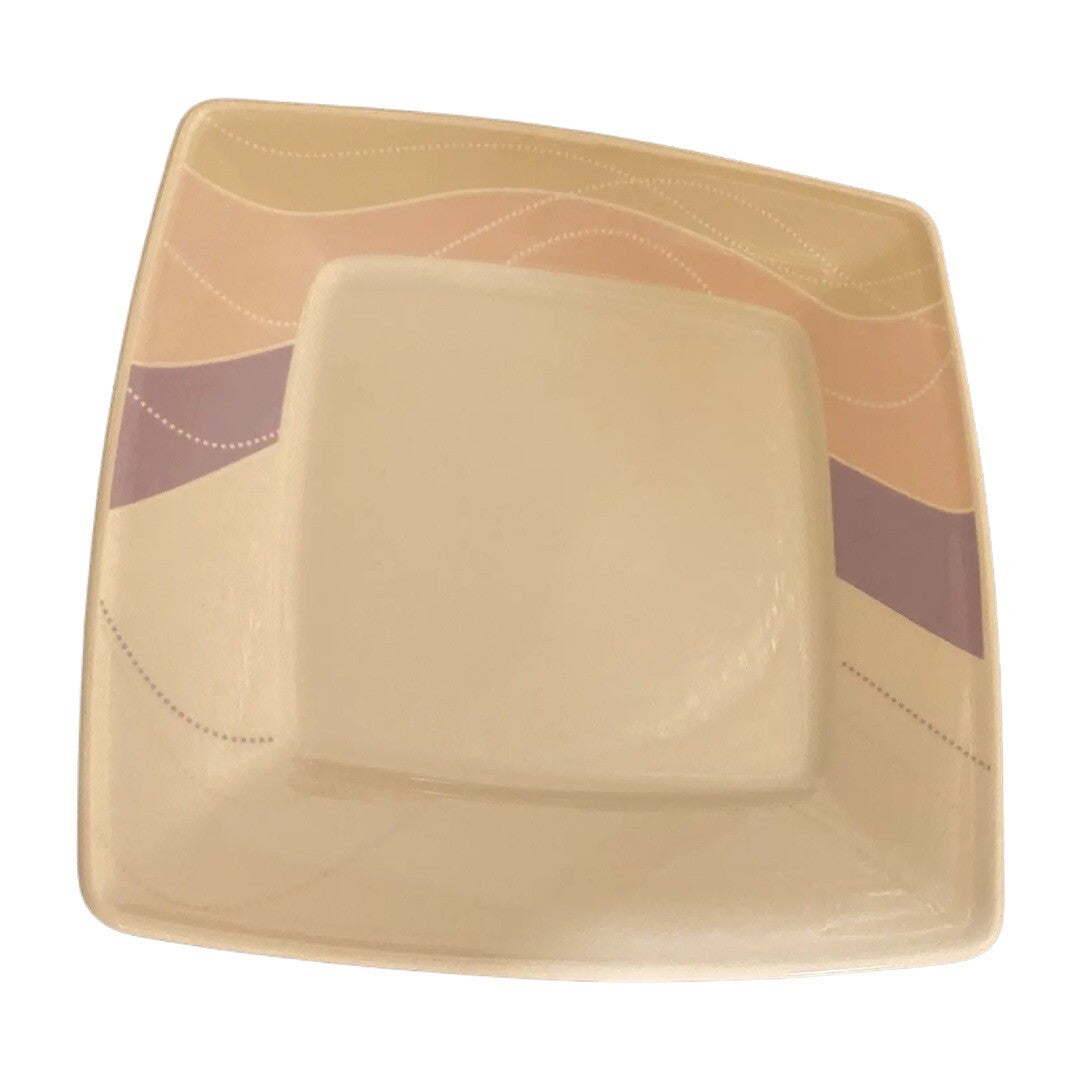 Bernardo Soft Touch 6-Square Salad Plates Poland InterEurope Milano Porcelain