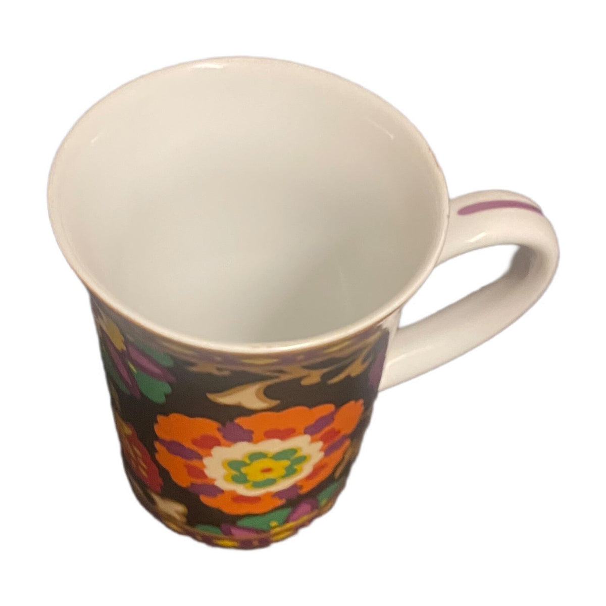 Vera Bradley SUZANI Mug (N0 Lid)  8 oz Coffee Tea Cup Floral Porcelain