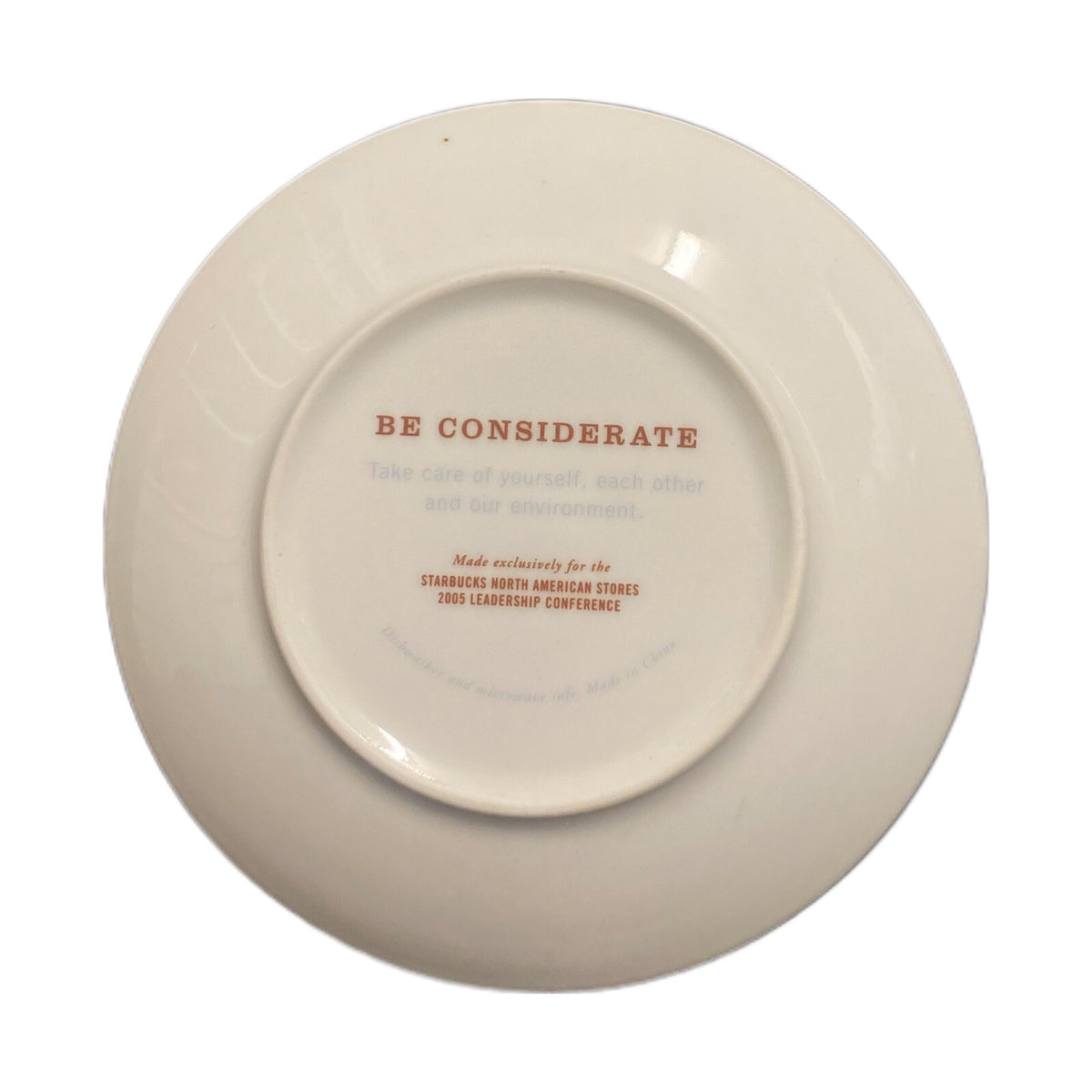 Starbucks Set of 6 Collectable Dessert Plates Leadership Conference 2005- 6"D