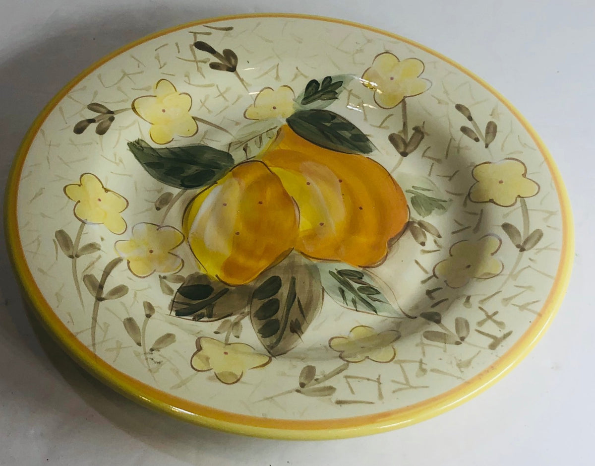 Gibson Designs " LEMON COURTYARD" Dinnerware Hand Painted Collection