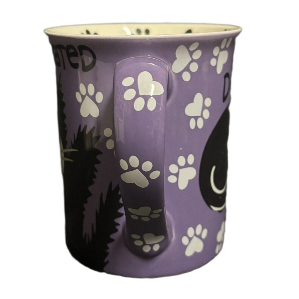 Lorrie Veasey Mug Cat Our Name Is Mud  16 Oz Kitty Coffee Tea Cup DECATFFEINATED