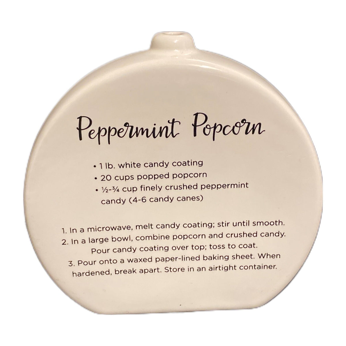 Temp-tations by Tara 6-Christmas Ornaments Ceramic Stand Or Hang Recipe On Back