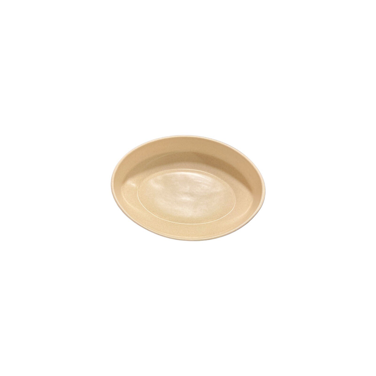 BRUSHWORK BEIGE Lenox Temper-Ware Oval Serving Bowl Stoneware USA Oven Safe