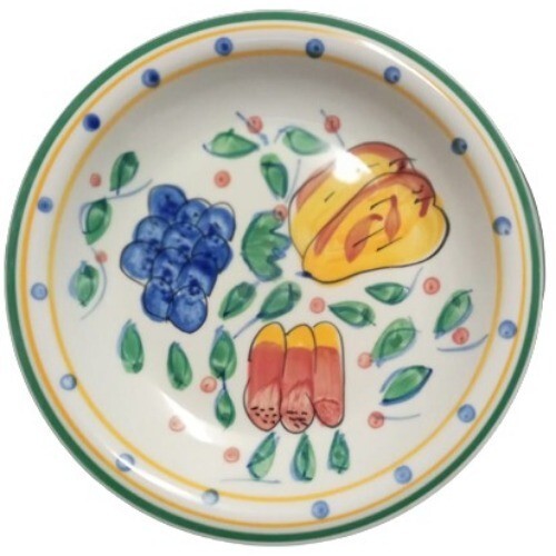 Gibson MEDITERRANEAN GARDEN Salad Plate 7 5/8" Fruits Dessert Appetizer Dish