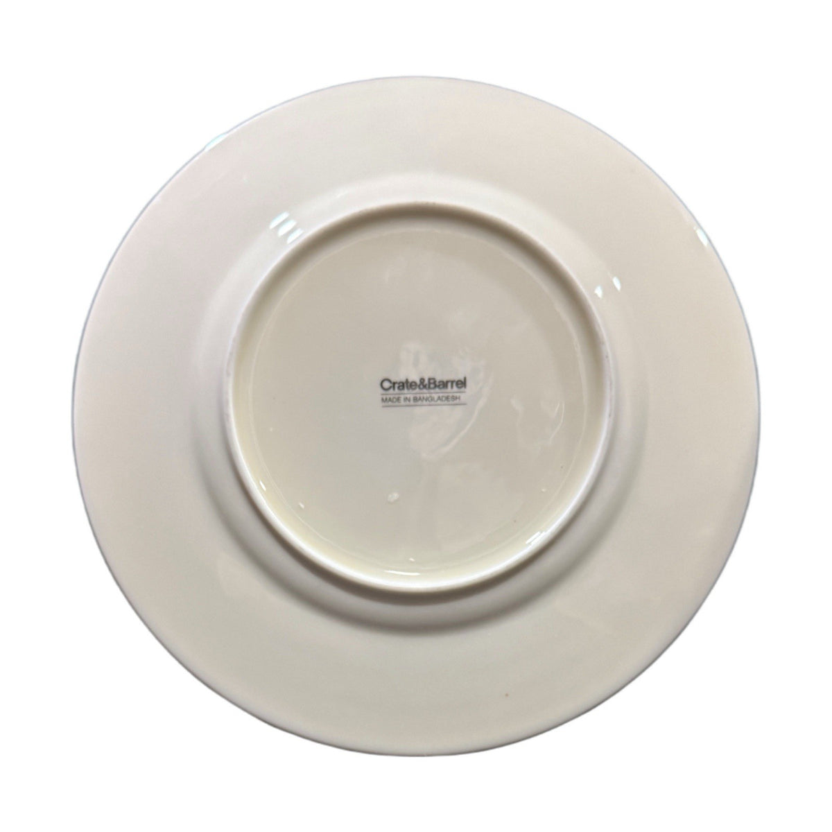 Crate & Barrel Elyse Buffet Salad Luncheon Plates Set of 4 Gold Vine Scroll