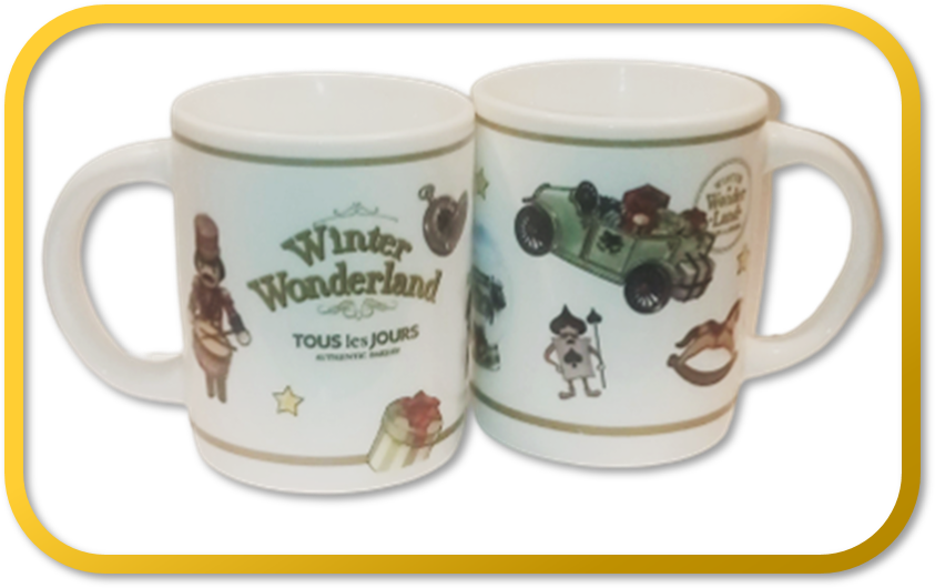 WINTER WONDERLAND 1-Ceramic Coffee Mug Tous Les Jours Authentic Bakery 8oz. Cup