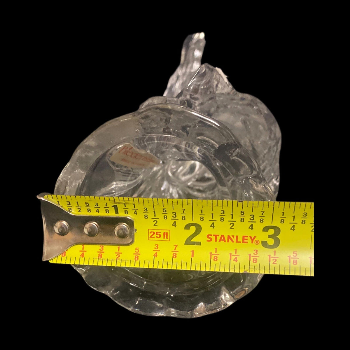 Vintage BIERDEMANN Candle Holder 2-Crystal Glass Angel Candlestick