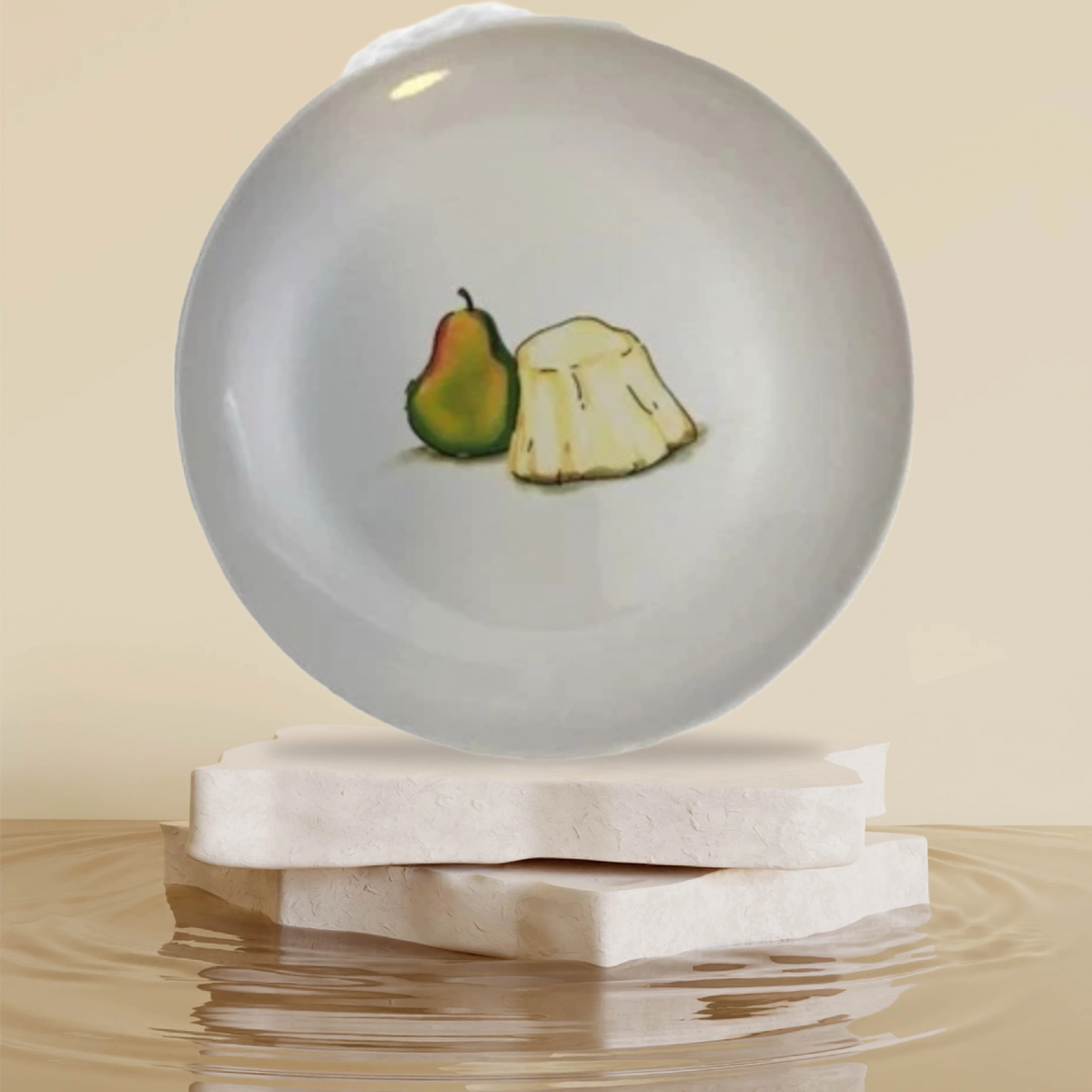 DesignPac Cheese & Fruit Plates Set of 5 – 6 5/8” D  2006 Morgan Newbury