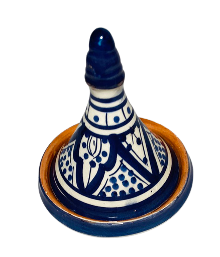 Moroccan Condiment Spice Olives Multi-Purpose Tajine 3 1/2" D GGE ATRIA BLUE