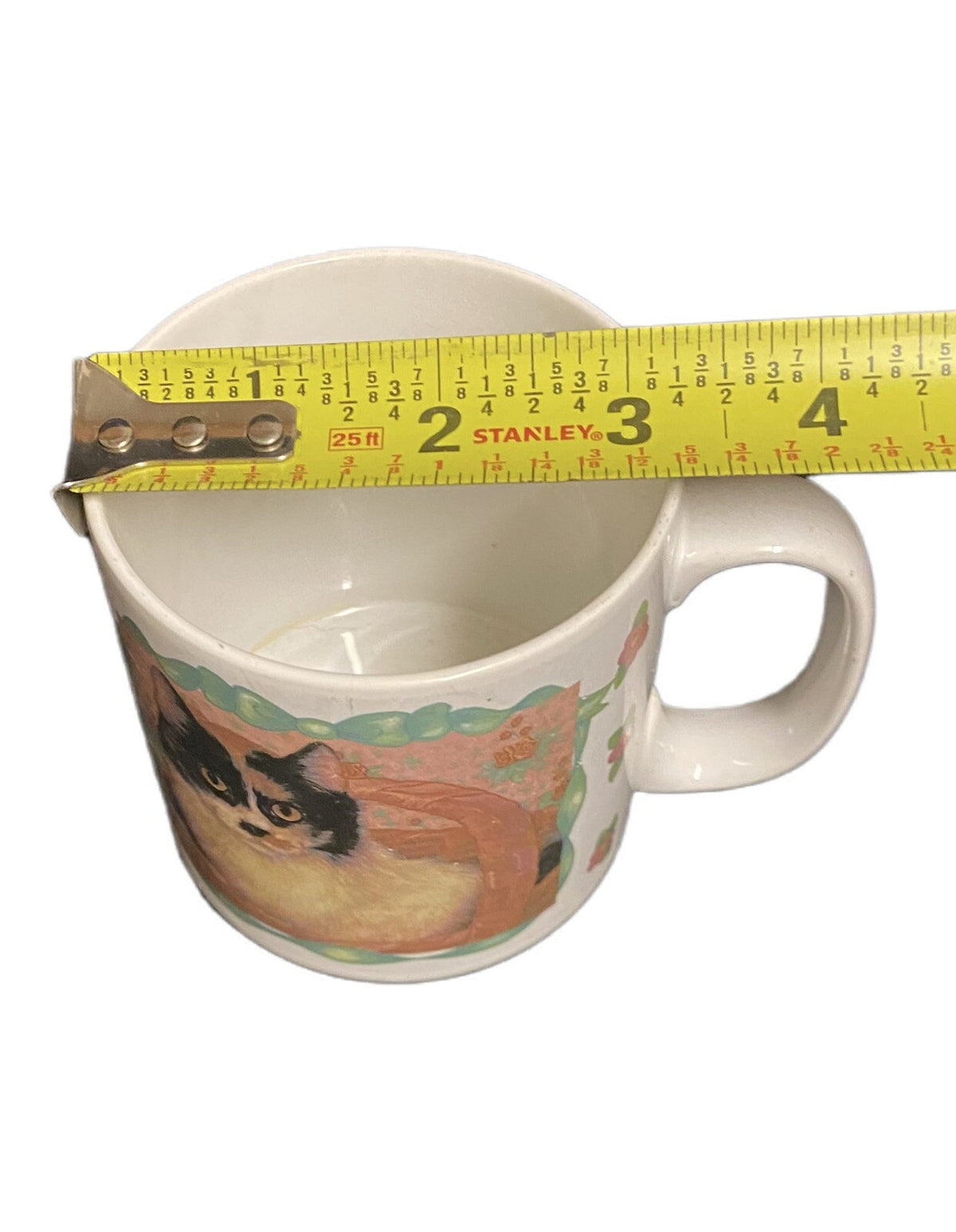 GLENNA HARTWELL Muffy Mug Ceramic Coffee Tea Applause White Floral Cup