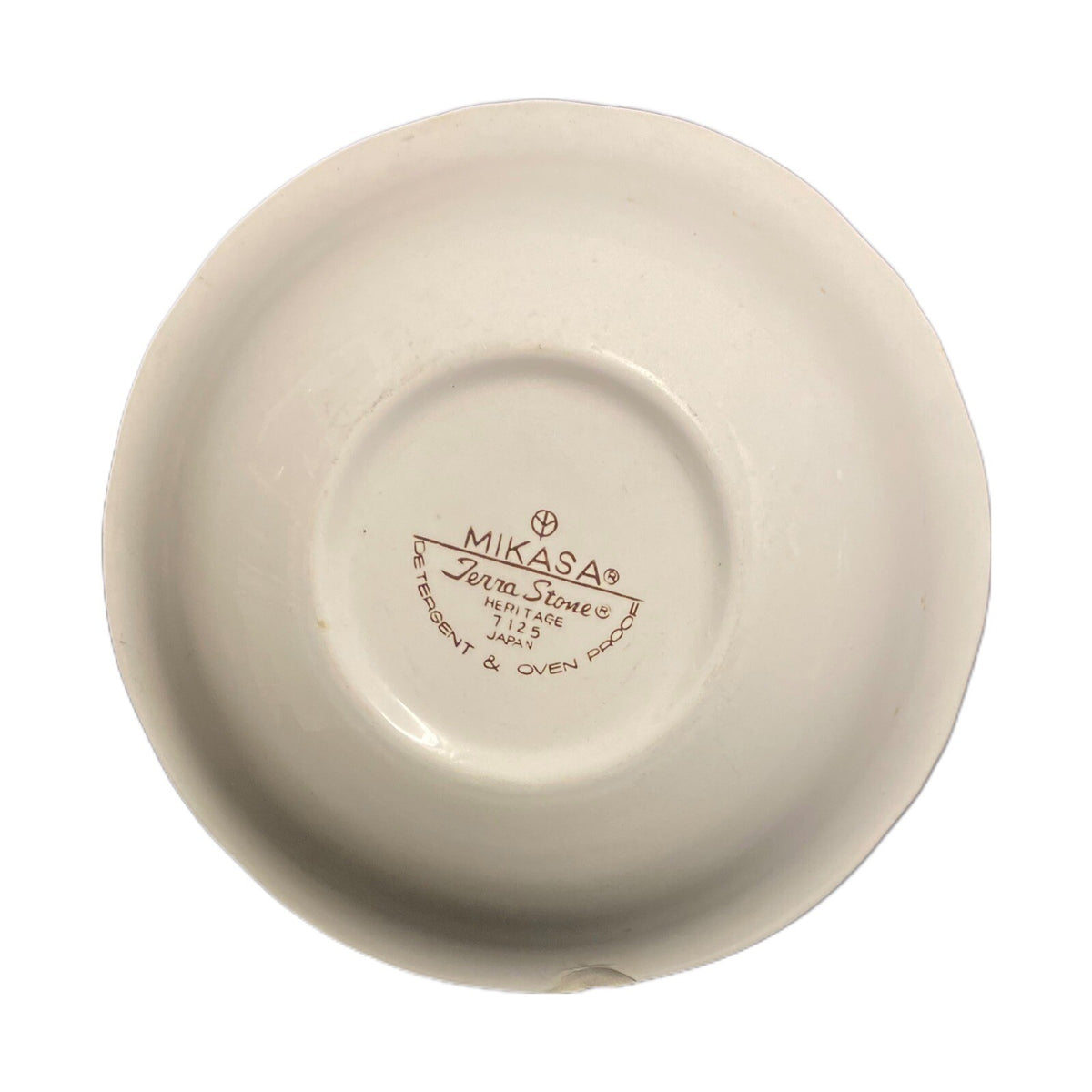 Vintage Mikasa HERITAGE Serving Bowl Terra Stone 7125- Japan 9 1/8" D Oven Proof