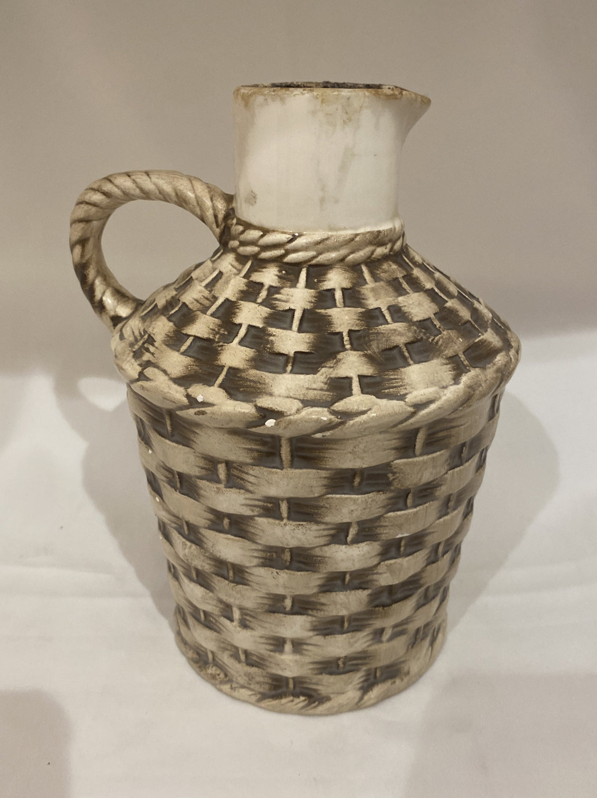 RARE VINTAGE BETTY UTLEY Jar Jug Pitcher A Loaf Of Bread A Jug of Wine And Thou!