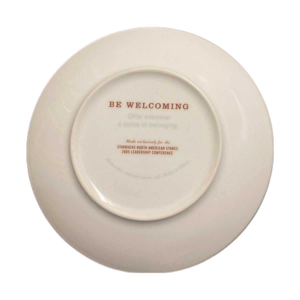 Starbucks Set of 6 Collectable Dessert Plates Leadership Conference 2005- 6"D