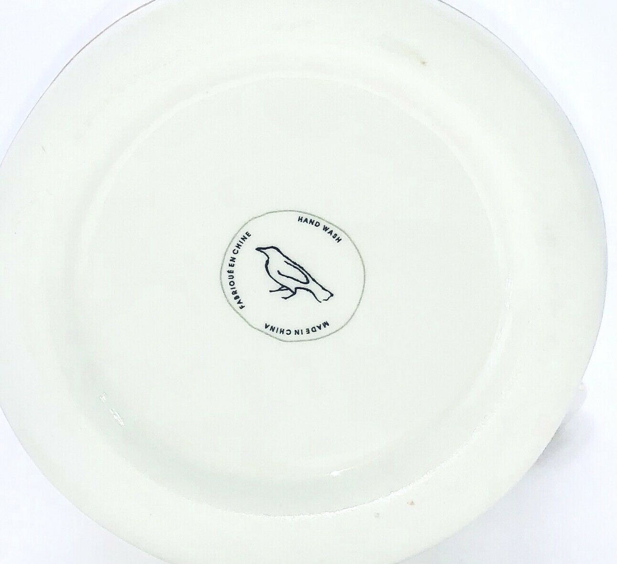 Anthropologie Initial Coffee Mug Limited Edition White Gold Monogram Letter Cup