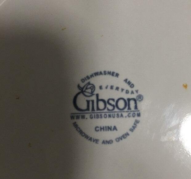 Gibson Designs AMARETTO 4 Salad Plates Oven Safe Embossed 7 7/8" D Dessert Dish
