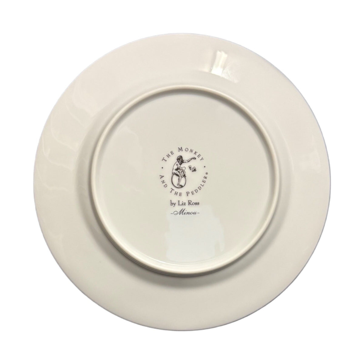 The Monkey and the Peddler 4 Salad Plates and 1 Bowl MINOU Cat Plates LIZ ROSE