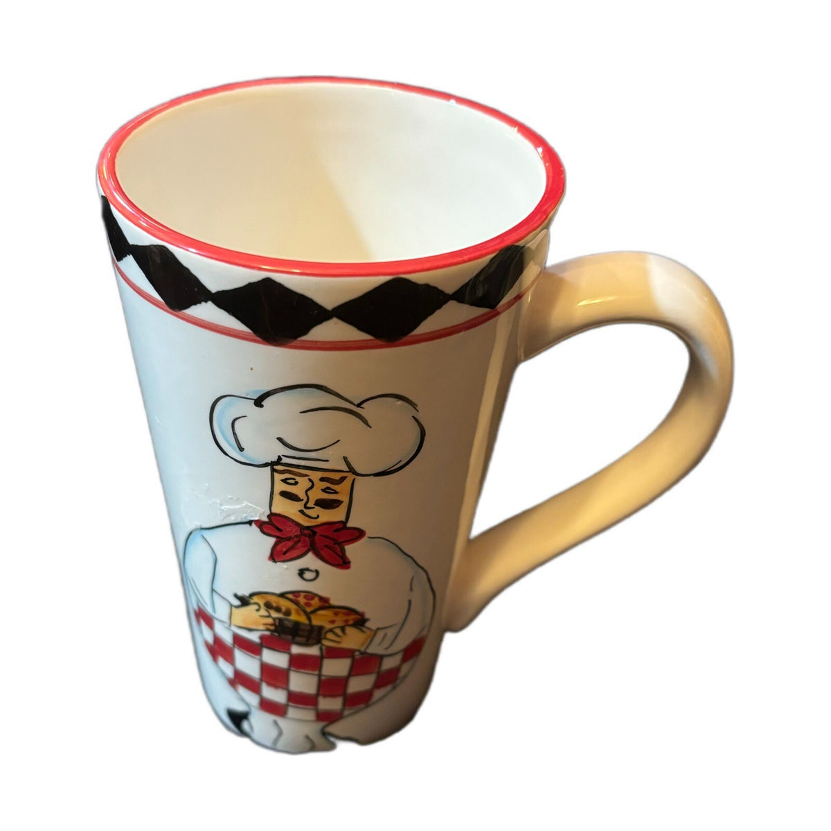 LE CHEF Latte Mug Ambiance Collections Tall Ceramic Coffee Tea Cup