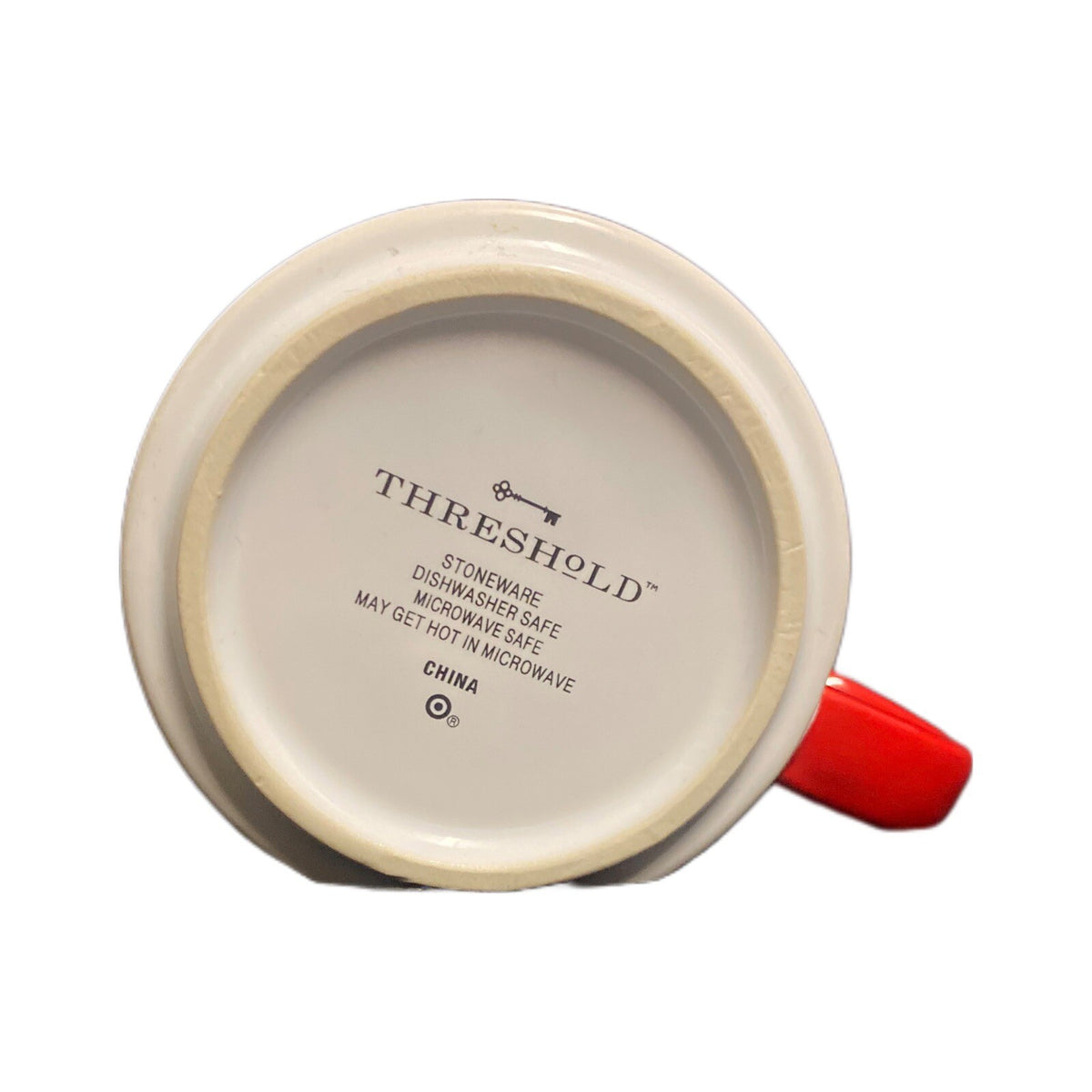 Threshold HOLIDAY CHEER Mug Stoneware Red White Coffee Tea Holiday Cup