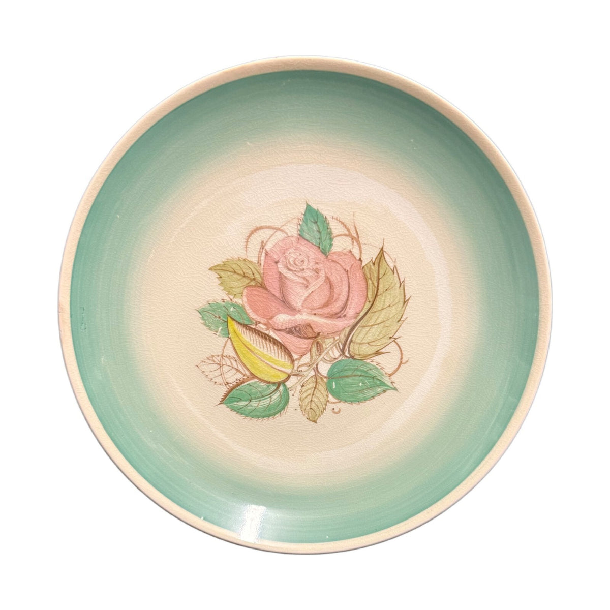 Antique A Susie Cooper Production Plate Crown Works Burslem England Rose
