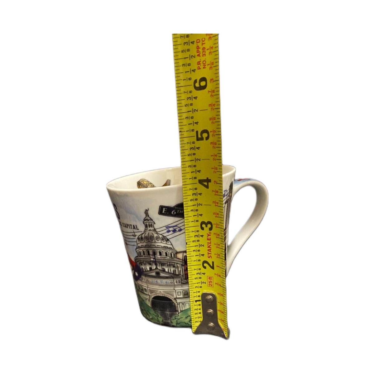 PCF Souvenir AUSTIN TEXAS The Postcard Factory Coffee Mug The Life Music Capital
