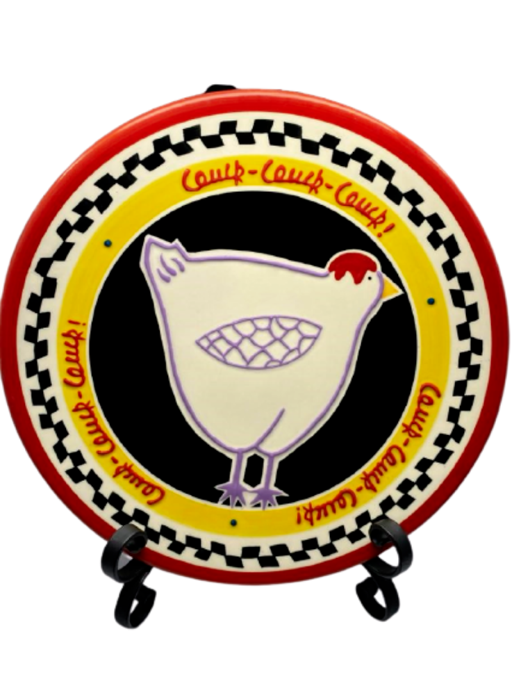 BECKY DENNY Rooster Dinner Plate/Platter Dinnerware Collection