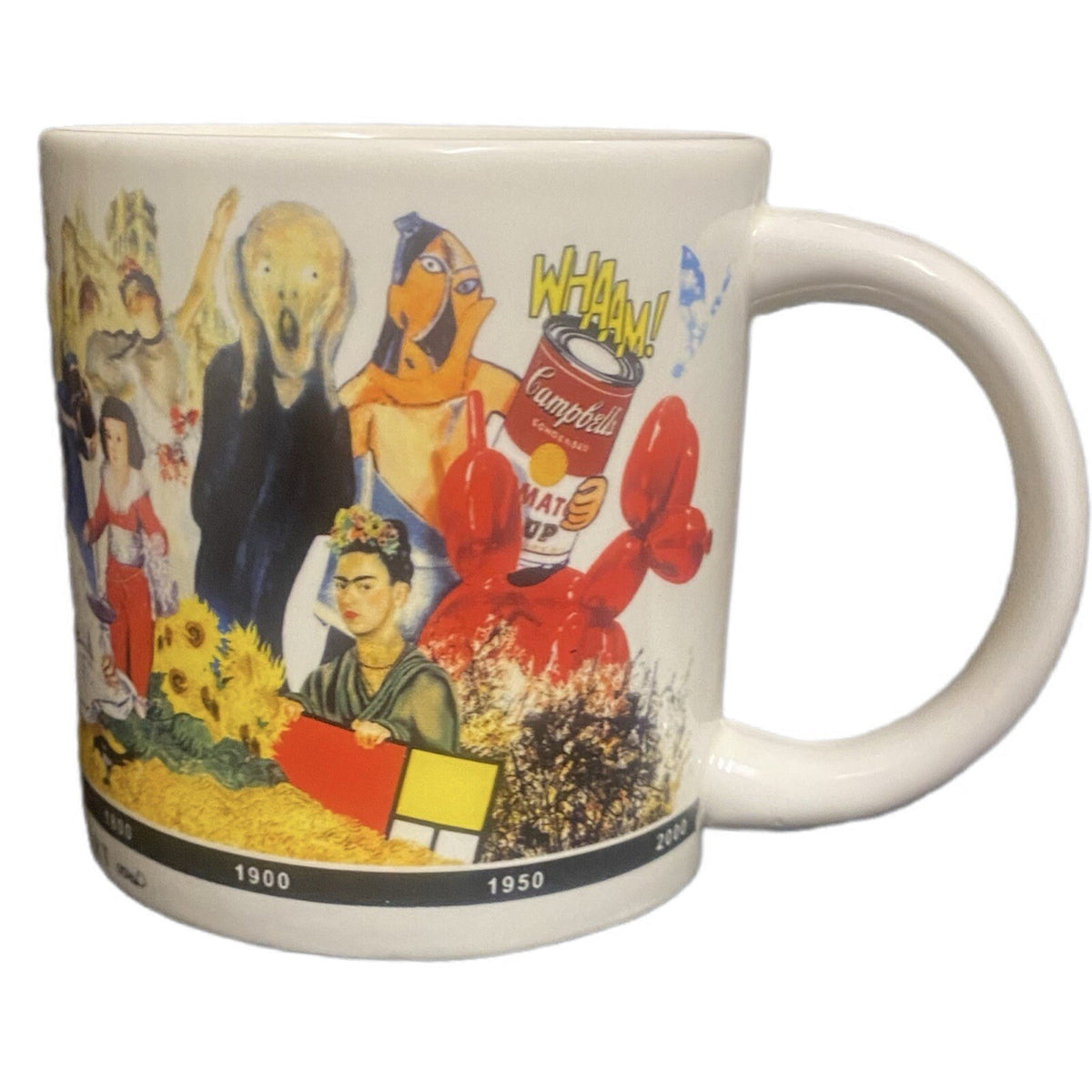 Unemployed Philosophers Mug BRIEF HISTORY OF ART Coffee Tea Cup 16oz Guild 2014