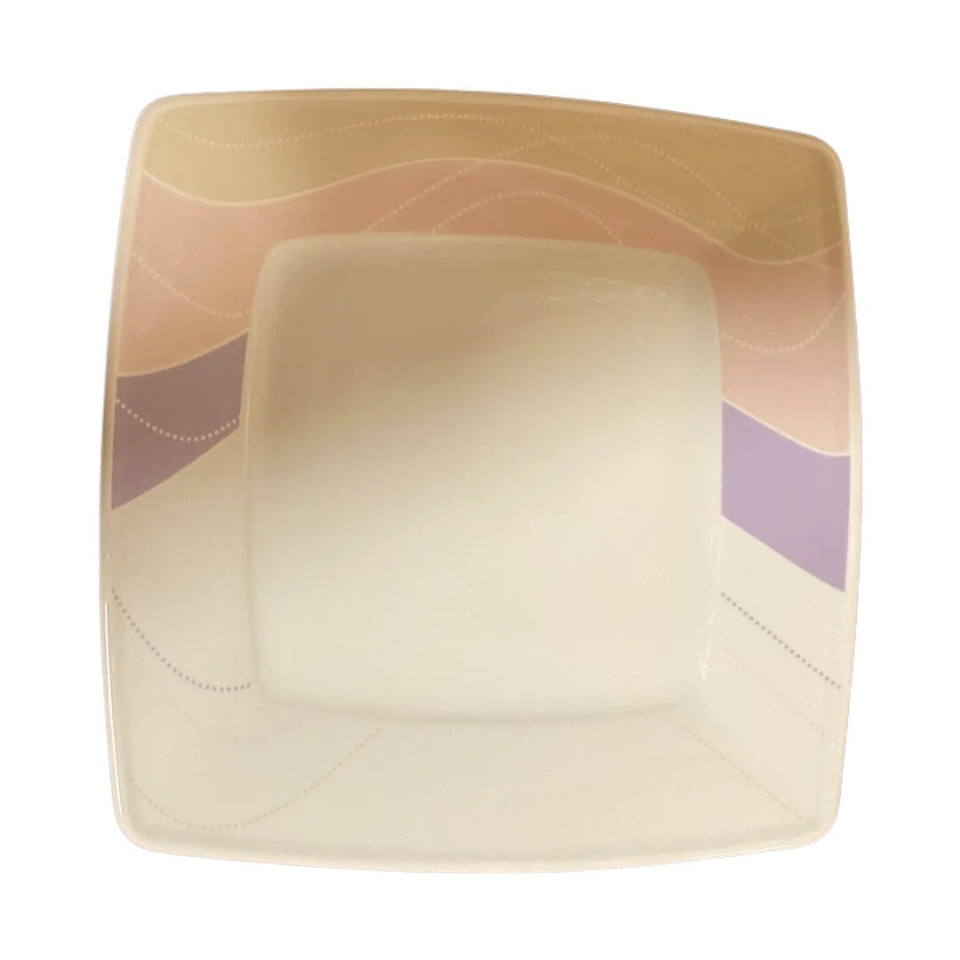Bernardo Soft Touch 6-Square Salad Plates Poland InterEurope Milano Porcelain