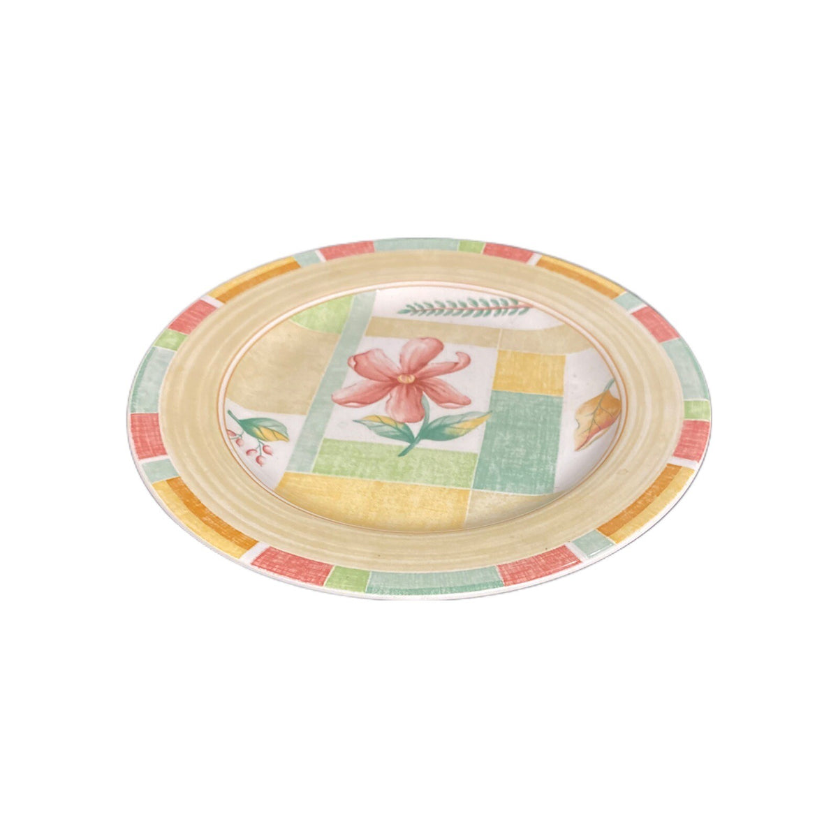 Sango GARDEN CAFE 4-Salad Plates Designed By ERICA FRIEDMAN # 3048 Ceramic Dish
