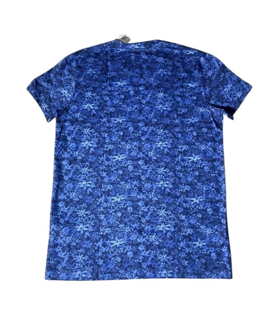 T-Shirt Abercrombie and Fitch Blue Man SM. Crew Neck Floral Top