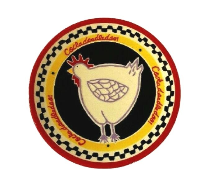 BECKY DENNY Rooster Dinner Plate/Platter Dinnerware Collection