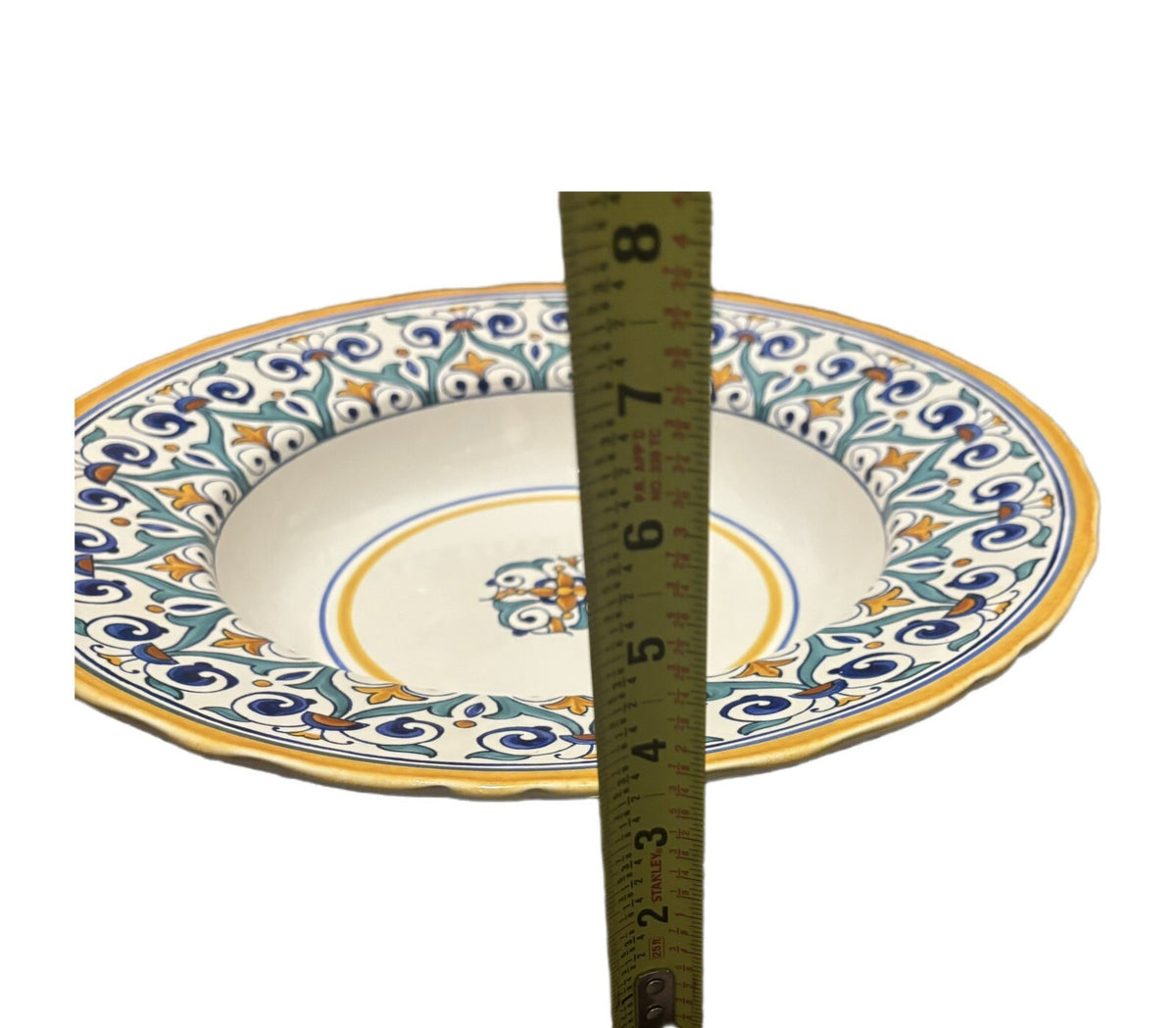 Williams Sonoma SAVONA Serving Bowl Large 14.5" D Pasta Salad Dishware Portugal