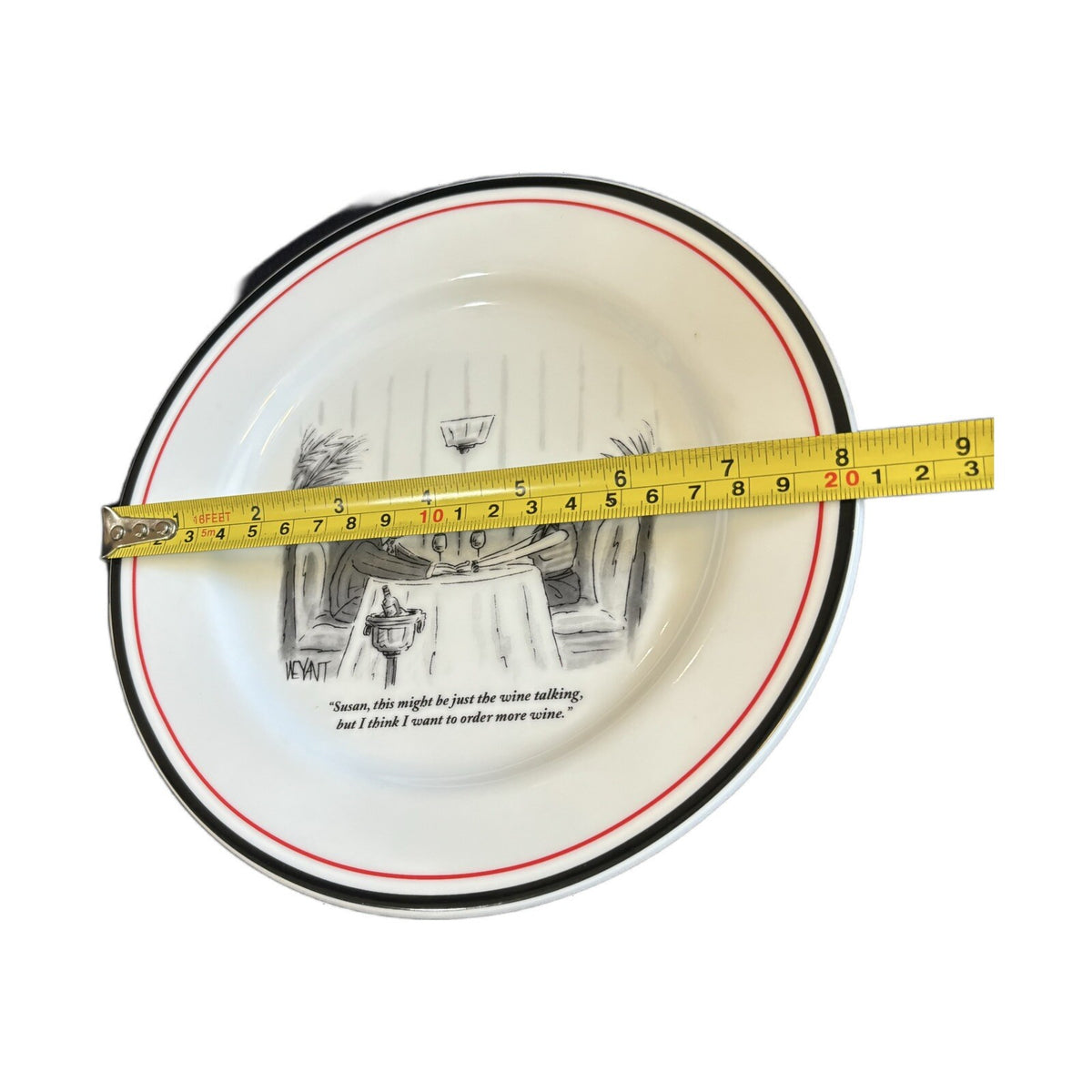 RESTORATION HARDWARE 6-Salad Plates NEW YORKER Ceramic Dessert Appetizer 8" D