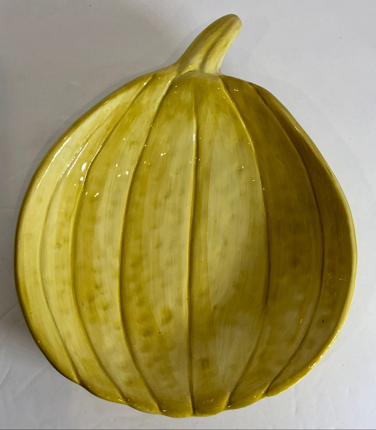 "Harvest Collection" Pumpkin Shape Deep Plate/Bowl Style-Eyes by Baum Bros