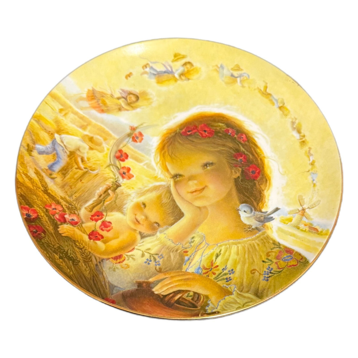 Vintage Juan Ferrandiz Plate SUMMER'S GOLDEN HARVEST Collector 1982 Schmid #1406