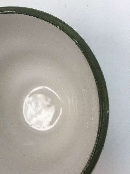 Lynns Earthenware 14 Piece EMMA'S GARDEN Green Lattice Dinner Salad Cup Saucer