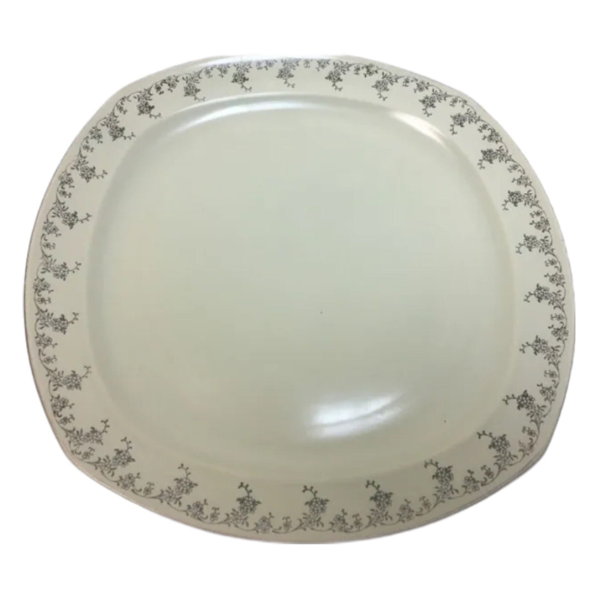 Vintage Homer Laughlin 58 Piece JADE SILVER China H33N8 Silver Flowers