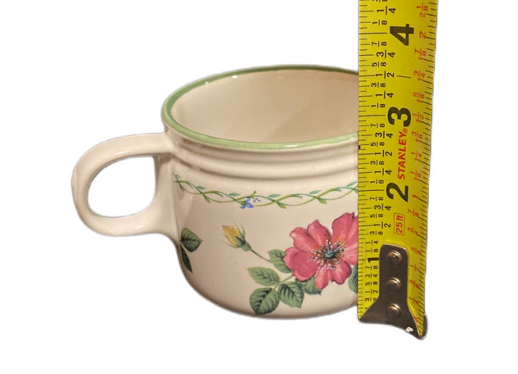 Mikasa Garden Bloom Y2372 – 4 Cups & 4 Saucers Set Butterfly Floral Vines