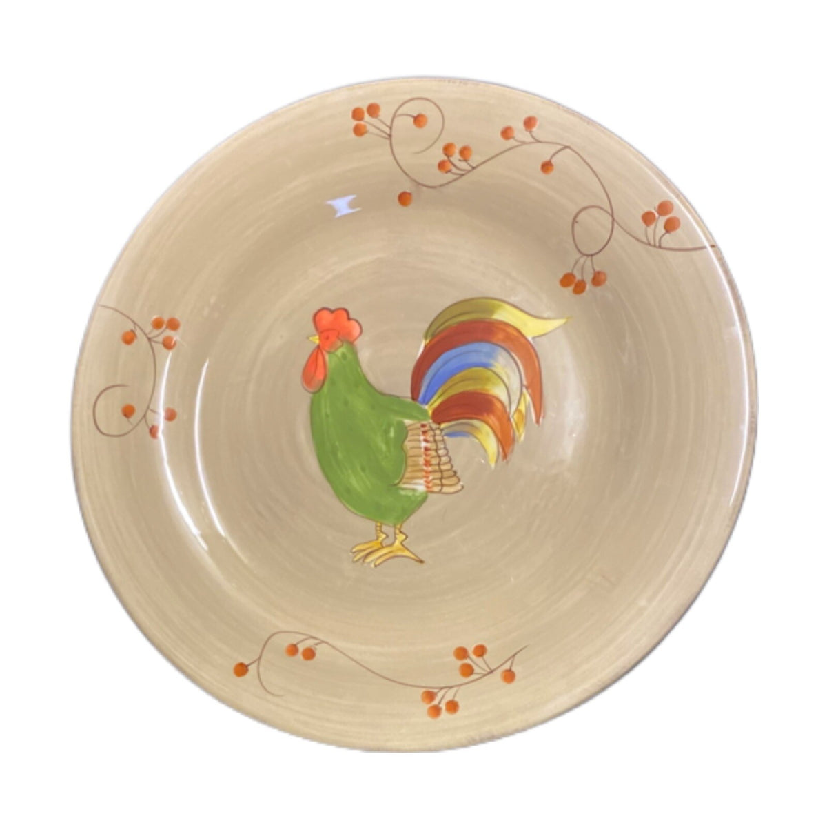 Laurie Gates Rooster Salad/Dessert Plates 8.5” D Set of 6 Gourmet Home