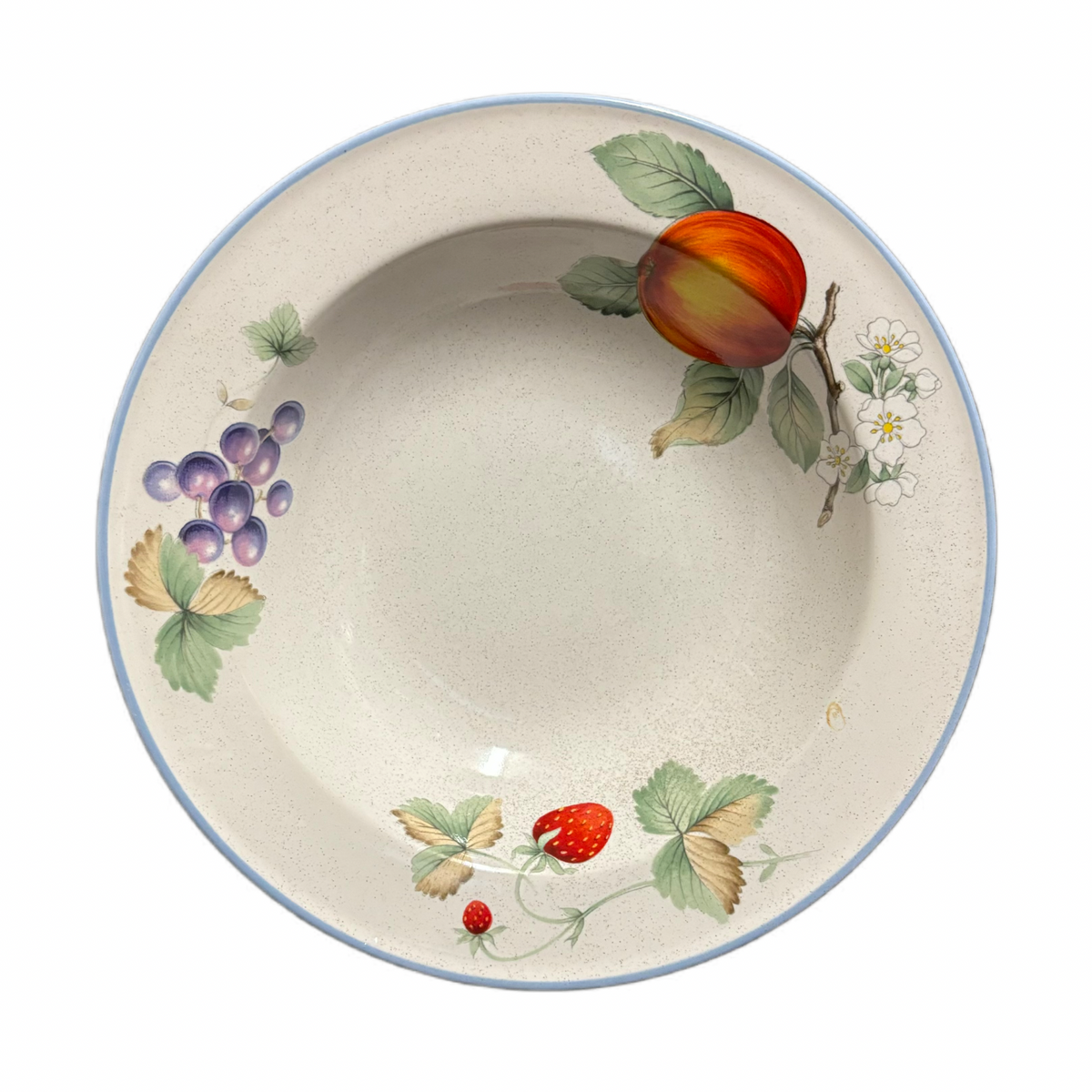 Savoir Vivre Luscious Fruit Rim Soup Bowls Set 4 Japan JJ017 8 1/8”D