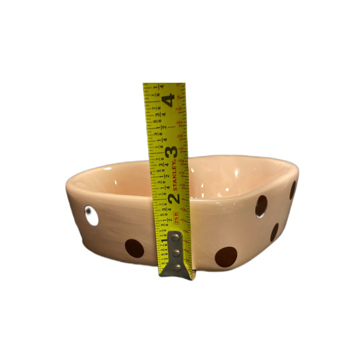 Spot's Diner Pet Bowl Ceramic Cat Dog Food Water Heart Shaped Coastline Imports