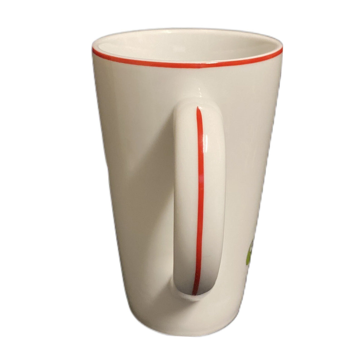 Fitz & Floyd HAPPY HOLIDAYS Tall Latte Mug Gourmet Stockings Coffee Tea Cup